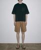 ZENSAI Wide Half Denim Pants Brown
