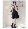 Dame Faul Taisho Roman Hakama Kimono Lang Floral Lolita Plus Locker Rot Floral Uni Gotisch Erwachsener Schrein Showa Kurz Rose Druck Größe Kleid, Druck,