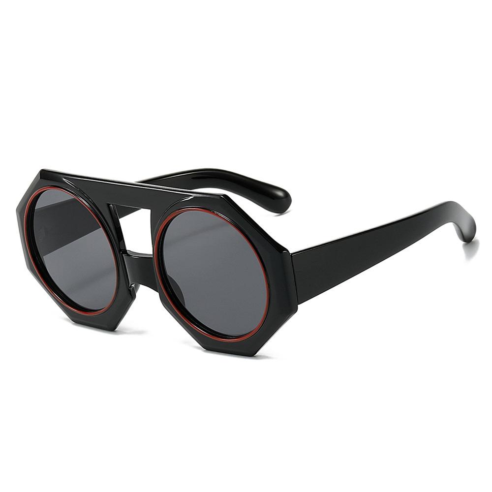 

Stylish Retro Octagonal Sunglasses Female Male Irregular Square Sun Eyewear Eyewear Luxury Sun Eyewear UV Protection 400 Oculus Female Gafas as picture