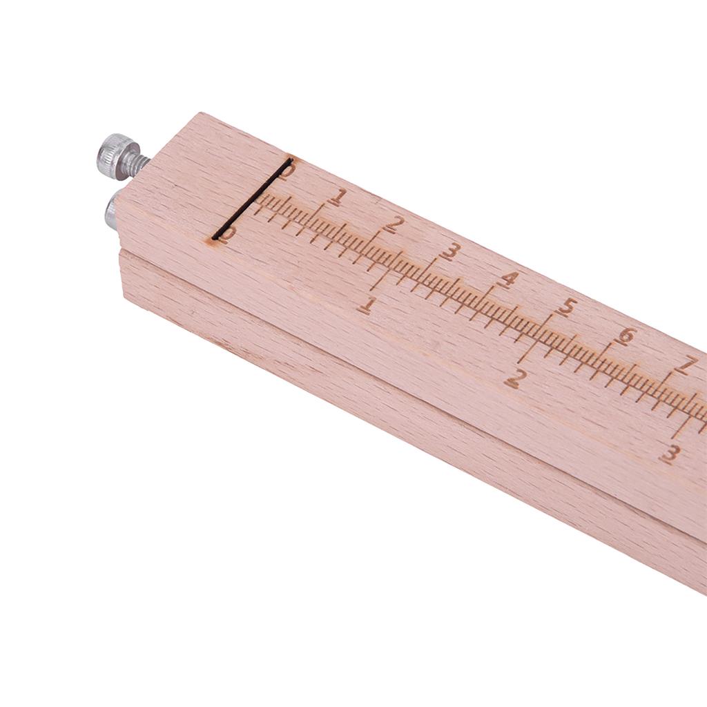 Adjustable Wooden Strip and Strap Belt Cutter Leather Hand Cutting DIY Craft Tool With 5 Blades