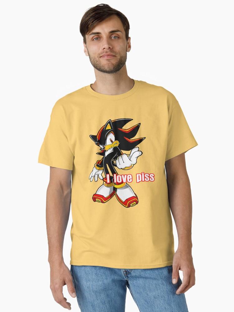 Sonic the Hedgehog Shadow The Hedgehog I Love Piss Classic T-Shirt