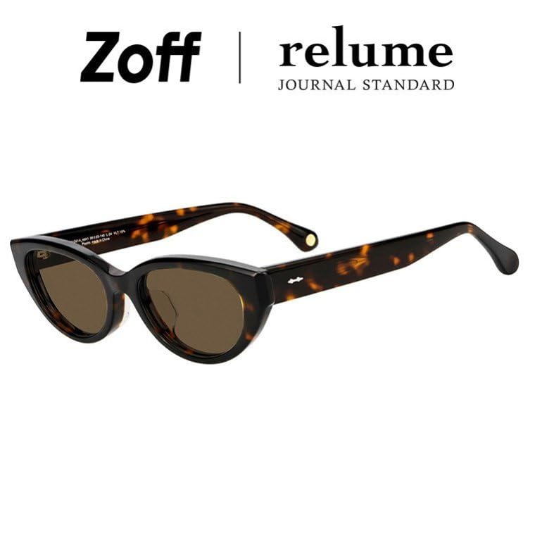 [Zoff] Oval Sunglasses  JOURNAL STANDARD relume Horizontal, UV Protection, Unisex, Men's, Women's, Stylish, Driving, Golf, Sports [ZN251G0149A1