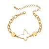 Personalized Versatile Patchwork Butterfly & Four-Leaf Clover Bracelet - Trendy Fashion Accessory