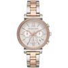 Sofie Crystal Rose Gold-Tone Stainless Steel Chronograph Women's Watch MK6688