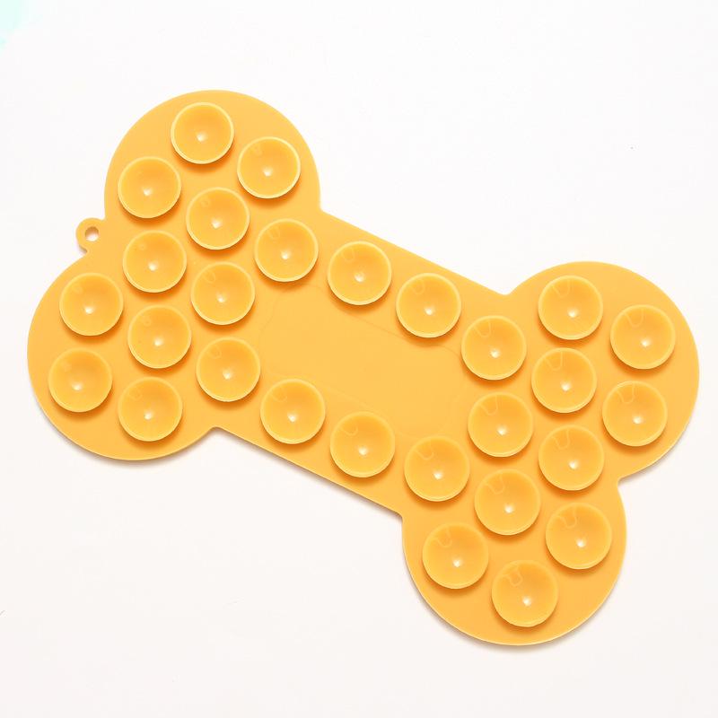 Bone Style Silicone Slow Feeder Dog Lick Mat Food Grade