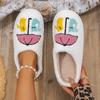 Fashion Women's Home Slippers Umbrella Cat Fluffy Country Nashville Slides Comfortable Comfy Cowboy Style Houseshoes Winter Shoes
