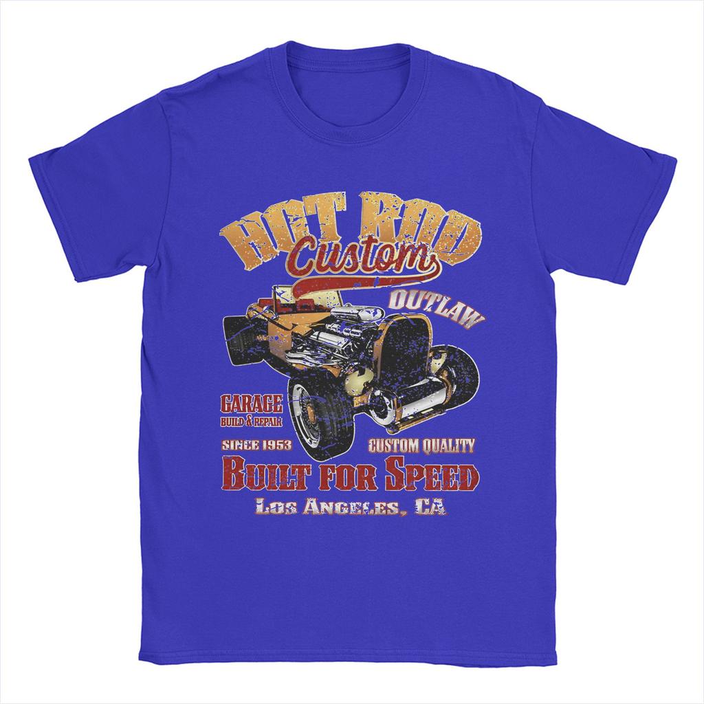 Hot Rod Tee Shirt for Men Women Printed T Shirts  100% Cotton Clothes