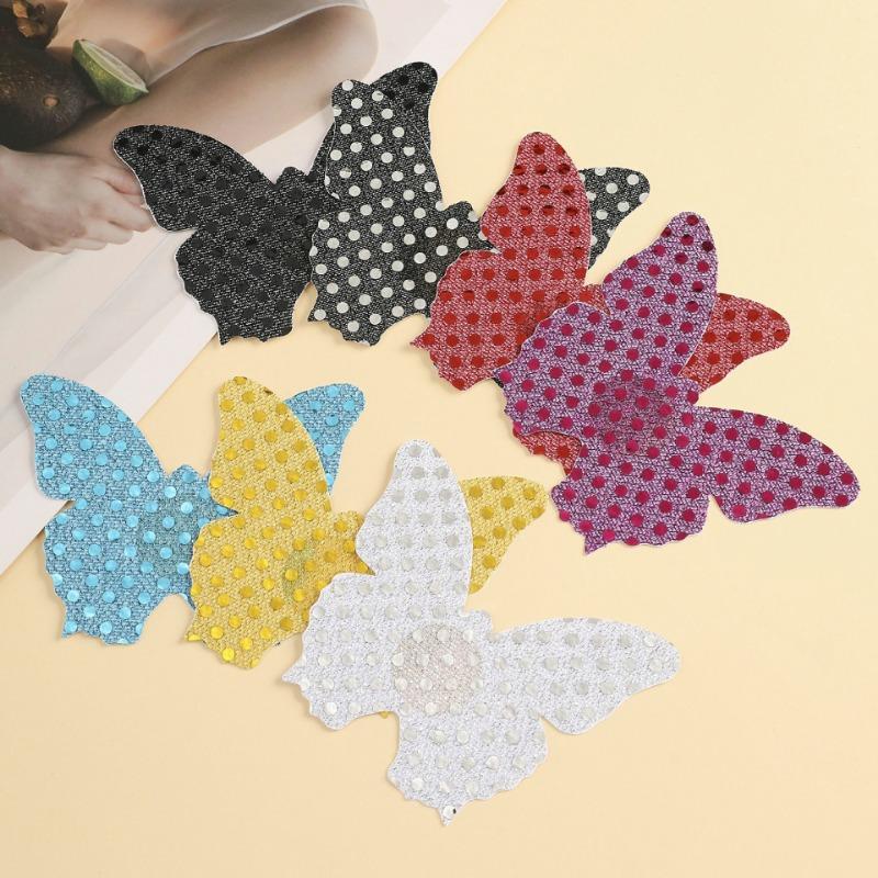 Disposable Breast Patch with Anti Convex Lighting Piece, Anti Fading Patch, Cute Nipple Patch, Butterfly Chest Patch