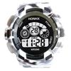 Módní pánské digitální LED analogové Quartz Alarm Date Sportovní náramkové hodinky
