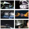 Compact Magnet Bottom Portable LED Flashlight Handheld Red Light Mini Camping Lamp Side Light Clip on Emergency Lighting Hiking
