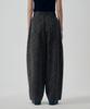 Teulimingbeodeu Leopard Curved Balloon Fit Denim Pants [ Multi ]