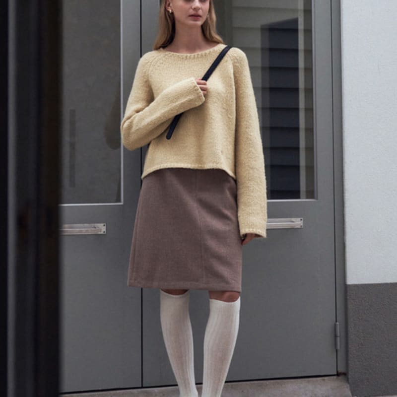 LOEIL Wool Goalie Knee Socks - Ivory