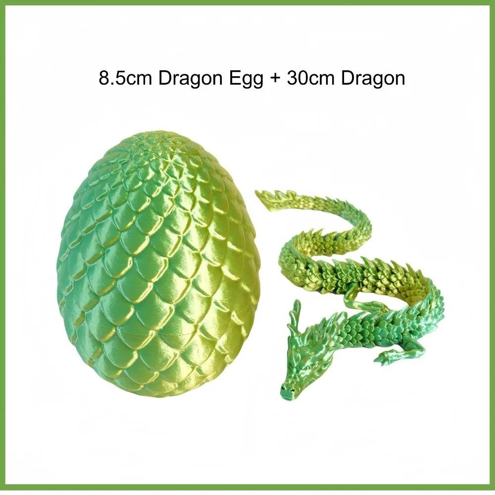 3D Mini Chinese Dragon Surprise Egg Movable Joint Tabletop Decoration Collectible Gifts And Toys Home Dragon Articulated