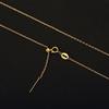 Gold-Plated Universal Necklace for Beads - Cross Pin Design for DIY Pendants