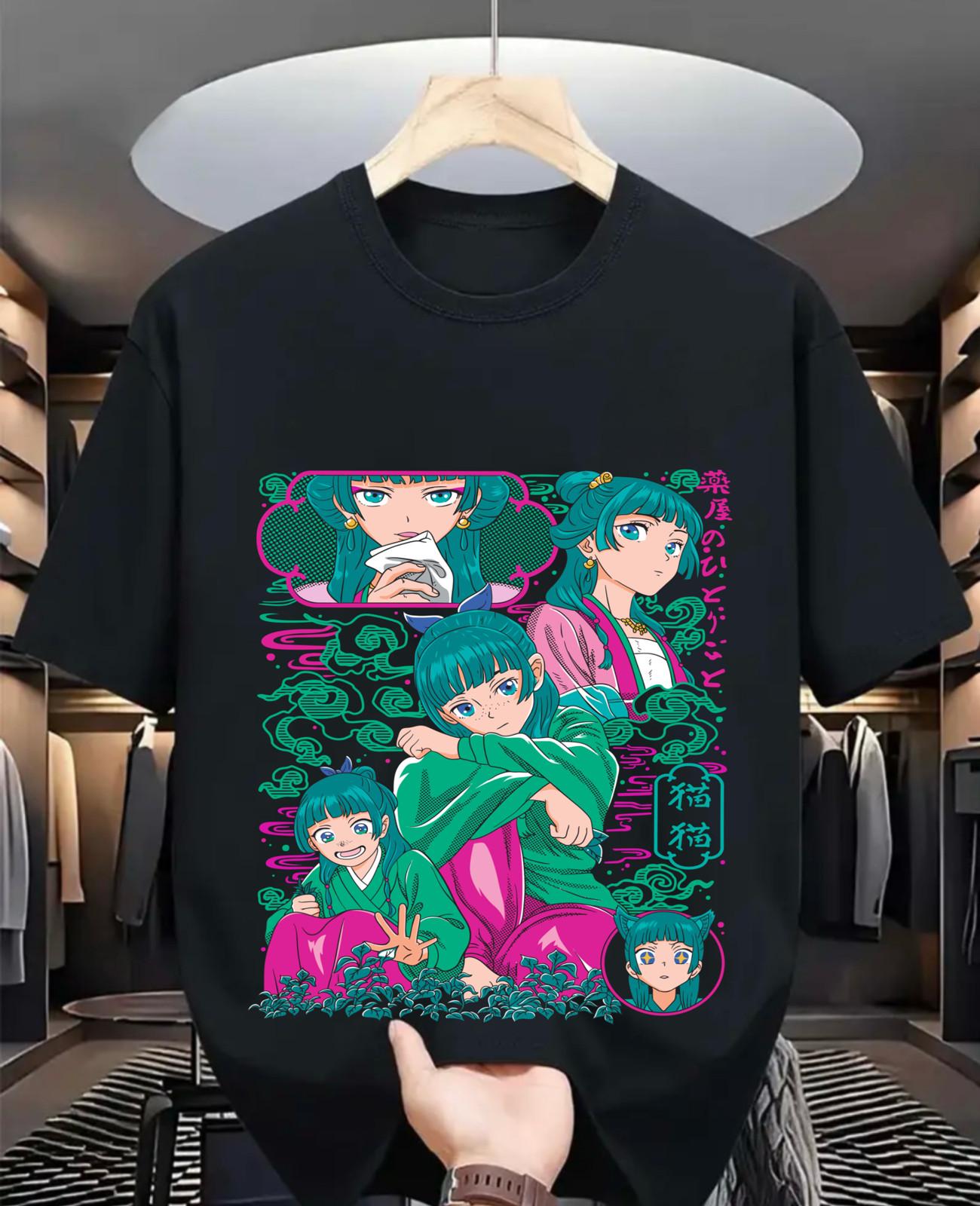 Maomao The Apothecary Diaries Essential T-Shirt Mens Womens Tees Top Anime Black Shirt, gifT Shirt Mens Womens Tees Top 3XL