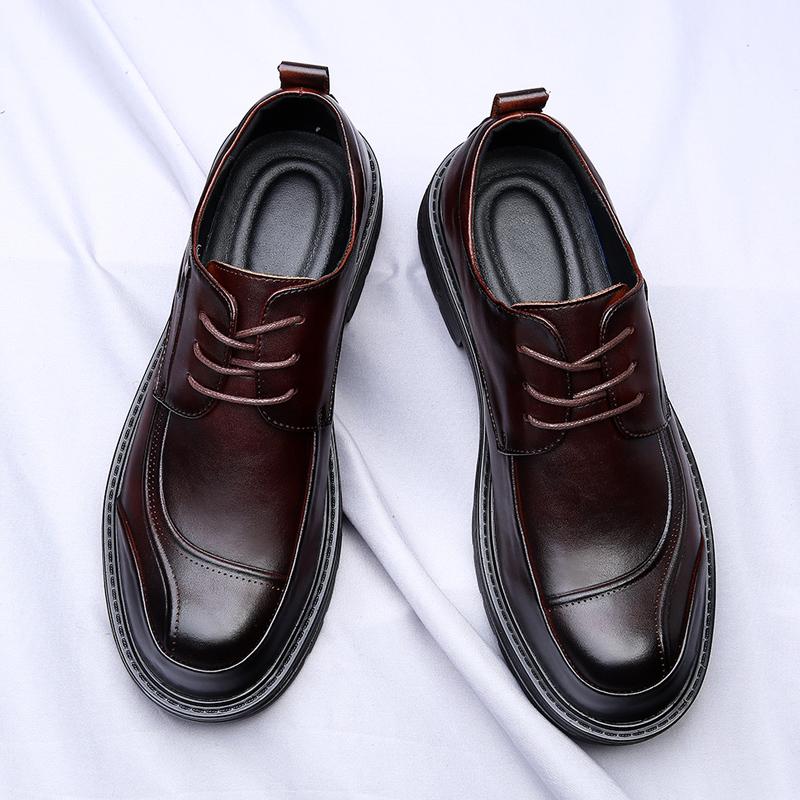 

Мода Новые модели Высокое качество мужская универсальная модель обувь на толстой подошве мужская Повседневная Удобная обувь для вечеринки и вождения 41 коричневый