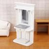 Traditional Themed White Mini Dresser 1/12 Scale Ideal For Small Room Arrangement