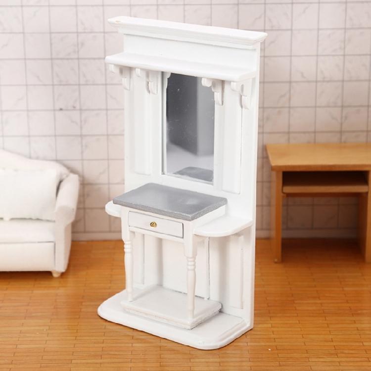 Traditional Themed White Mini Dresser 1/12 Scale Ideal For Small Room Arrangement
