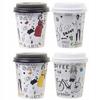 Cups + Lids Disposable Paper Cups For Takeaway Drinks