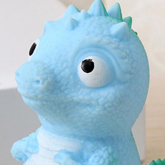 Mini Dinosaur Squeeze Toy Anxiety Relief Cartoon Dino Stress Ball Decompression Stretchy Dinosaur Shape Sensory Toy