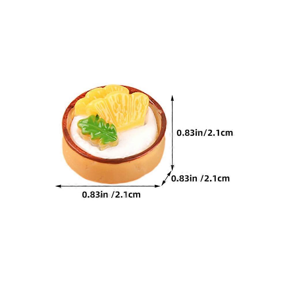 Artificial Cake Model Mini Fake Cake for Decor 18Pcs Lifelike Dessert Toys