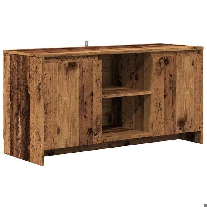 VidaXL Meuble TV vieux bois 102x37,5x52,5 cm bois d'ingénierie, banc TV, meuble télé, meuble multimédia, buffet TV, meuble 856782