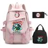 Ghost Extermination Surrounding Animation Schoolbag Trend Primary And Secondary School Students Leisure Backpack College Meal Bag Pencil Bag Set