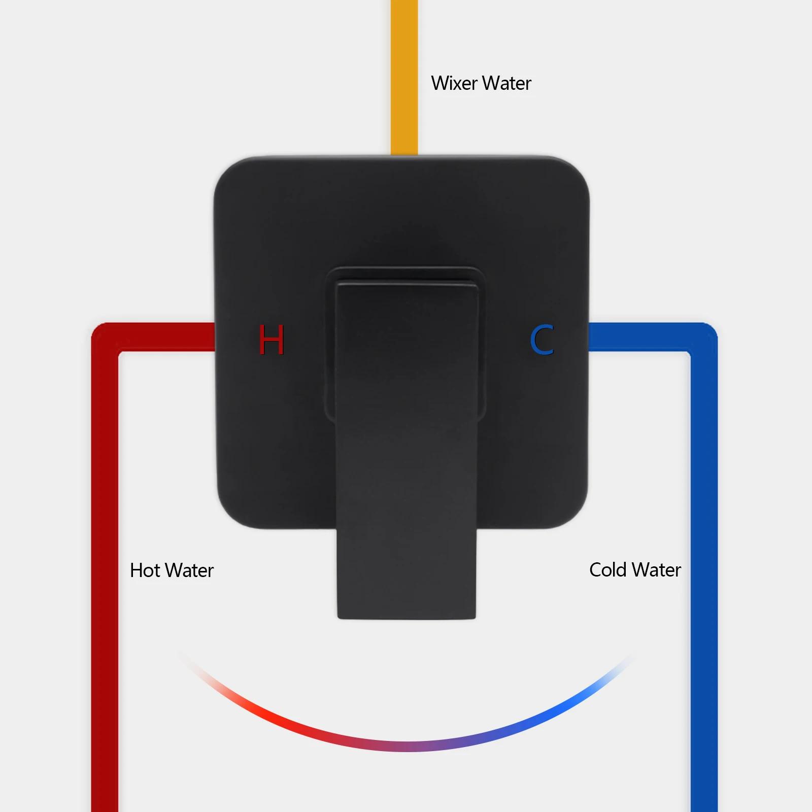 

Смеситель для горячей и холодной воды, кран для душа, электролитически хромированный латунный смеситель для душа для ванной комнаты United States