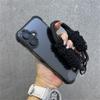 Hybrid Bumper Armor Transparent With Wrist Strap Case For 15 17 11 12 13 14 16 Pro Max Plus XR Shockproof Air Bag Cover