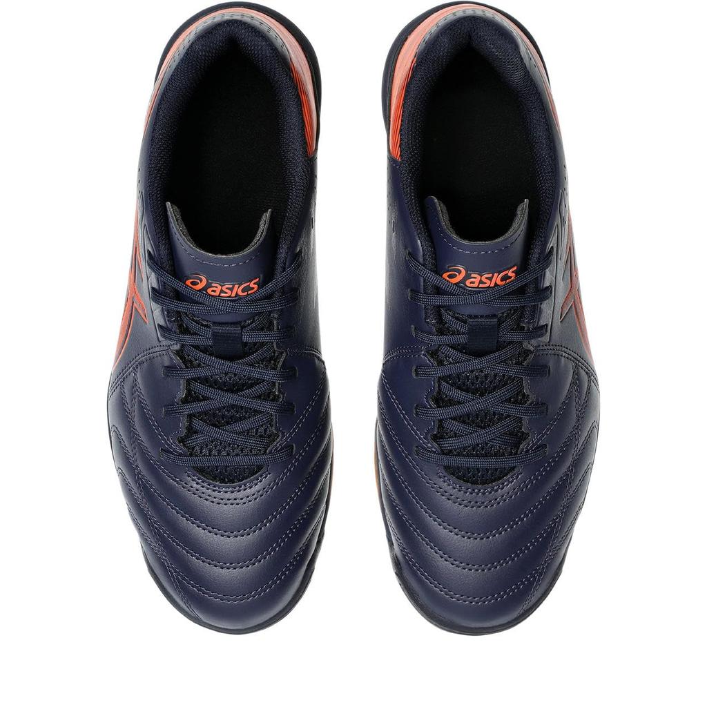 Asics CALCETTO WD 9 Futsal Unisex Size 401 3E Shoes, 1113A037, Adult, (Midnight/Habañero), 28.5 Cm,
