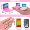 5 Pcs/Set Dollhouse Mini Laptops/Phone,Scene Miniatures Computers Toy Craft