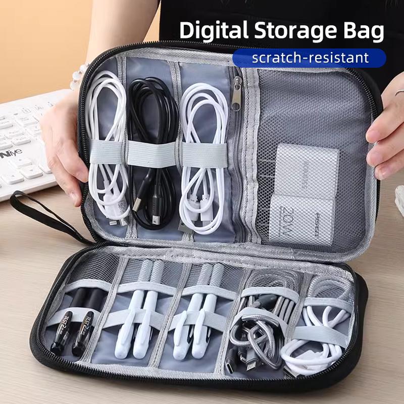 2025 Hot Car Data Cable Storage Bag Waterproof Travel Organizer Bag USB DataLine Charger For BMW E46 E90 E60 F10 E39 F30 E36 F20