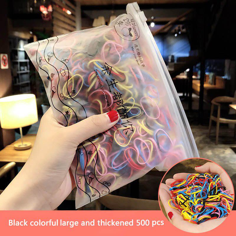 1000 ks Mini gumička do vlasů Candy Color Dětské gumičky Dívčí Scrunchie Elastické gumičky do vlasů Pro děti Vlasové doplňky