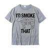 Unisexs Chef Butcher Cook BBQ Id Smoke That Cow Beef Funny Gift TShirt Unisexs Hot Sale Gift Tops T Shirt Cotton Tshirts Family