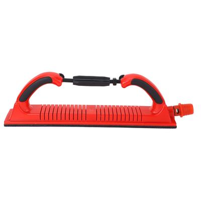 Longboard Hand Sanding File Block Adjustable Radius Debris Extraction Sander with Handle Red