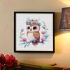 New Arrival 5D DIY Full Circle Diamond Painting "Painted Owl" Embroidery Cross Stitch Home Decor Gift
