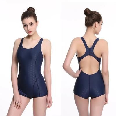 Women's One-piece Skinny Belly Cover Large Size Swimsuit Sports Professional Training Swimwear
