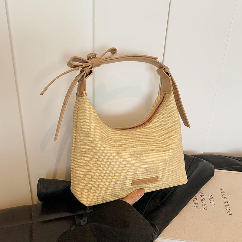 Летняя универсальная плетеная из соломы сумка 2025 новая популярная супер-хит сумка через плечо сумка-мессенджер нишевая сумка для прогулок