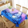 Winter Snow Mountain Tablecloth Pink Purple Sunset In Snow Calm View Theme Aesthetic Decorative Home Dining Room Kitchen Table
