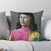 Miss Wong Vladimir Tretchikoff Square Pillowcase Polyester Linen Velvet Pattern Zip Decorative Home Cushion Cover
