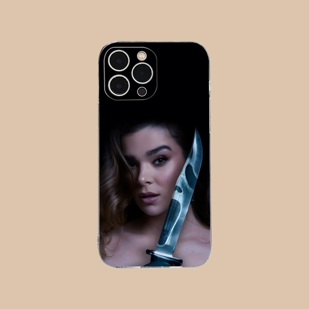 Hailee Steinfeld Clear TPU Mobile Case for iPhone 17 16 15 14 13 12 11 X XR XS Air Pro Max Plus Mini Colorful Cover