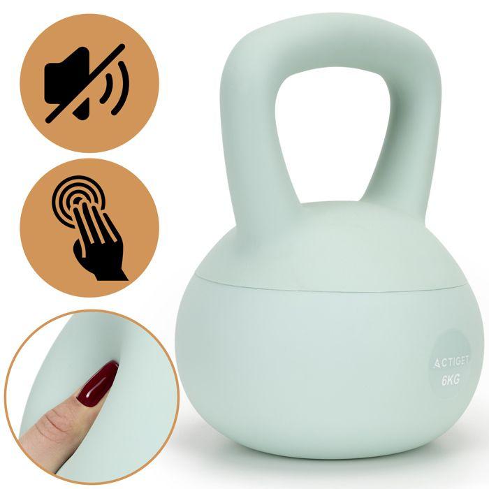 Kettlebell - SPRINGOS - 6 kg - Flessibile - Ergonomico - Estetico