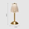Crystal Lamp 3 Colors LED Crystal Table Lamp Dimmable Rechargeable Romantic Wireless Creative Acrylic for Bedroom Living Room