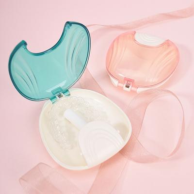 Box für kieferorthopädische Zahnspangen, tragbar, transparent, leicht zugänglich, auslaufsicher, geruchsfrei, wiederverwendbare Tasche für Zahnspangen für unterwegs