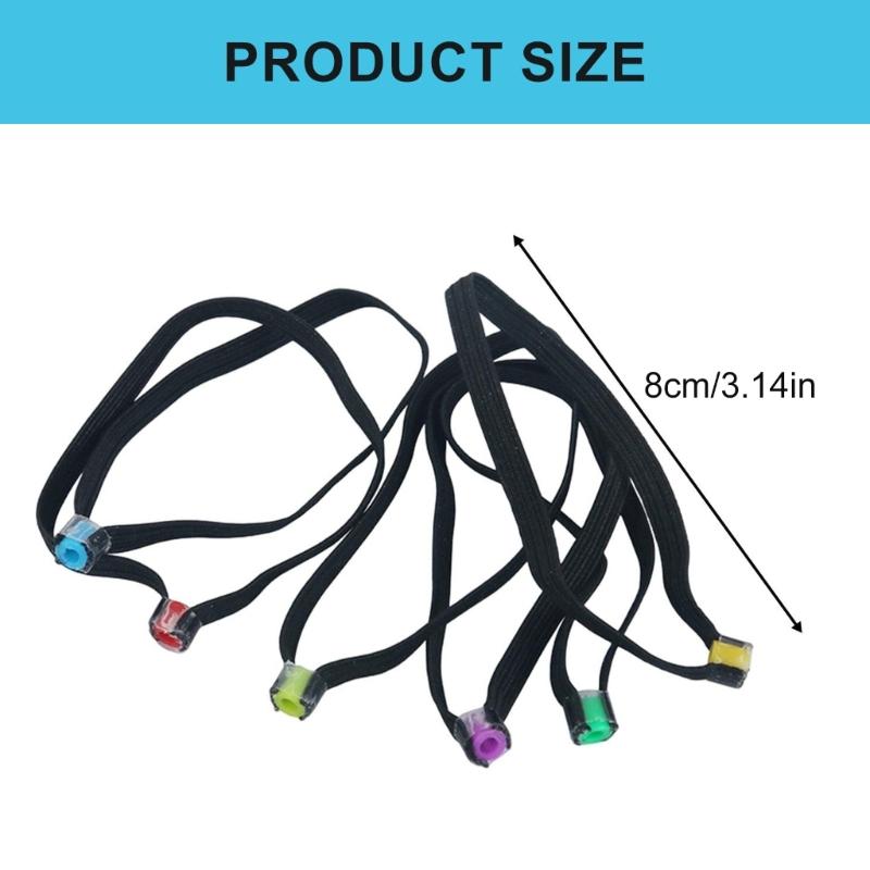 6Pcs Tippet Spool Tenders Fishing Tippet Rings Gadget Portable Threader Elastic Fishing Wire Leader for Outdoor Activity