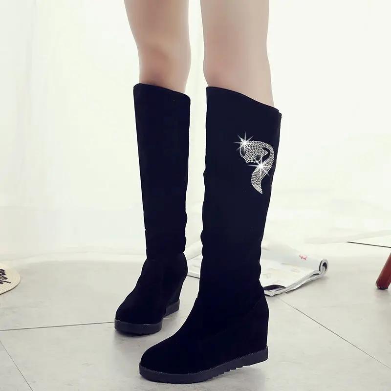 Fashion Long Boots for Women Autumn High Heels Elegant Heeled Knee Shaft Shoes Woman Winter 2024 Y2k Novelty Large Size Warm New Spring