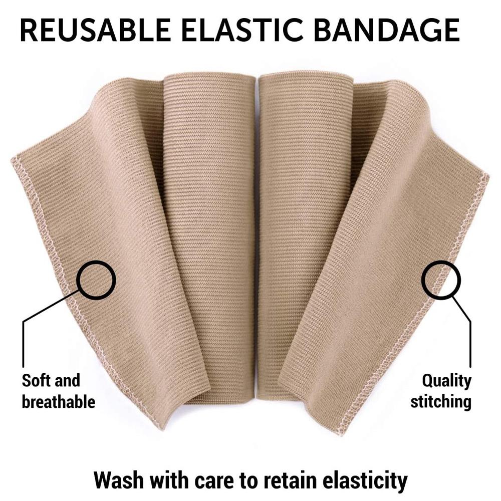 1 Rolle Premium elastischer Verband Wrap Starker Kompressionsverband Wrap mit Extra Clips