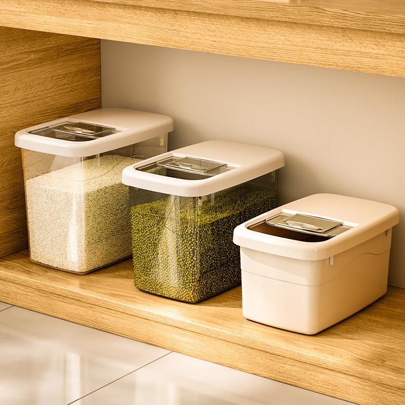 Creative Rice Bucket Tank Moisture-Proof Insect-Proof Sealed Rice Storage Box Cereal Grain Food Container Kitchen Accessories
