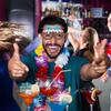 Hawaiian Party Parrot & Flamingo Paper Glasses - Summer Fun Theme