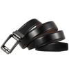 Casual Alloy Automatic Buckle Cowhide Belt, Reverse Pull Design